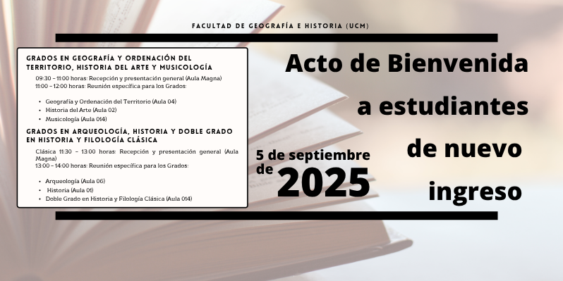 Acto de Bienvenida a estudiantes de primer curso de nuevo ingreso